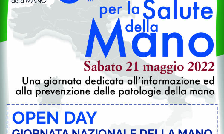 Sabato 21 Maggio Villa Bianca aderisce alla VIII edizione della Giornata Nazionale per la Salute della Mano.